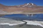 A belíssima Laguna Santa Rosa, no Parque Nacional Nevado Tres Cruces, região do Paso San Francisco, próximo à Copiapo, no Chile